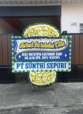 Papan Bunga Duka di Pulokencana